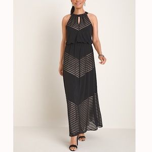 CHICO’S London Times Maxi Chevron Halter, 4